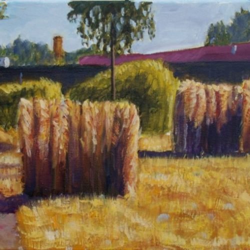 Three haystacks